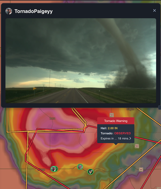 Storm Chaser at a tornado